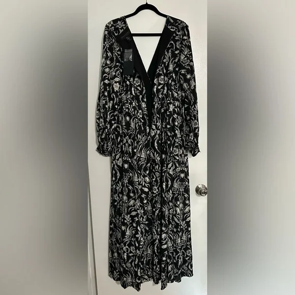 Belladonna Maxi Dress in Cottage Witch Toile Print NWT XL - Picture 8 of 10